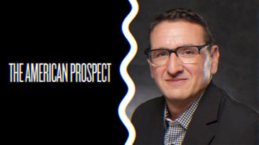 The American Prospect logo alongside a photo of David Dayen.